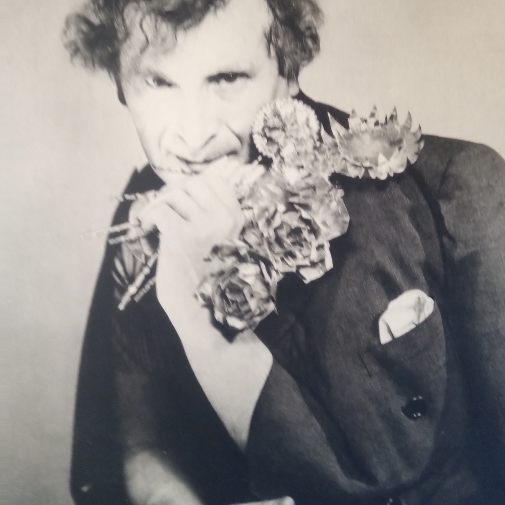 Vintage Black and White Portrait Print